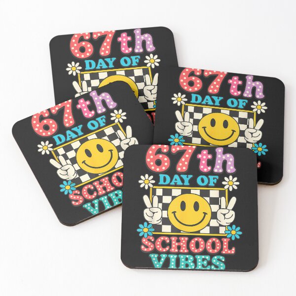 Item preview, 67 Days Of School Meme 100Th Day Of School Vibes Smile Face designed and sold by TalalosART.