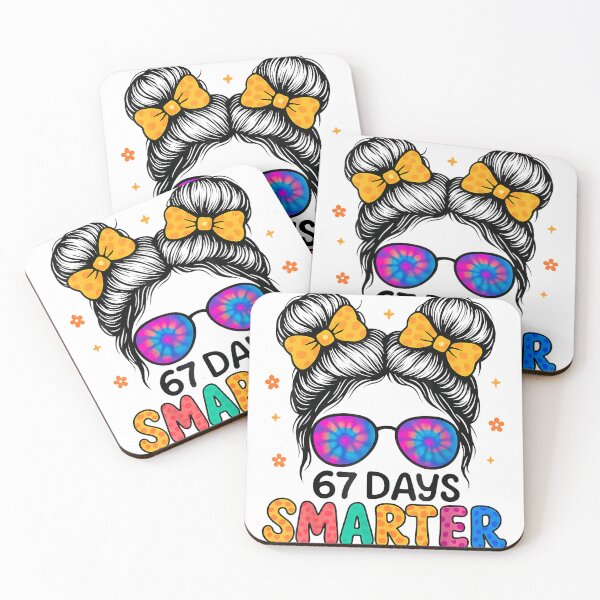 Item preview, Funny 67 Days Smarter Messy Bun Girl School Design designed and sold by TalalosART.