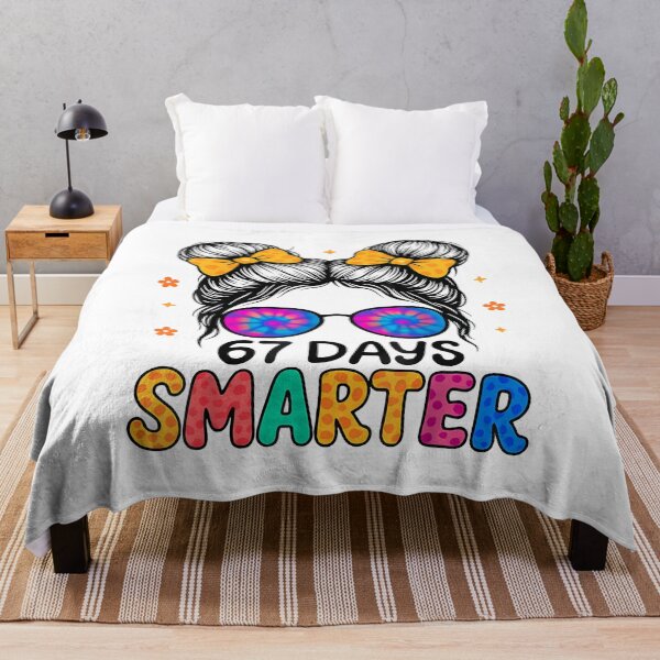 Item preview, Funny 67 Days Smarter Messy Bun Girl School Design designed and sold by TalalosART.