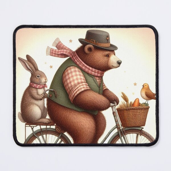 Item preview, Cute Bear Riding Bike designed and sold by Dogandesighn.