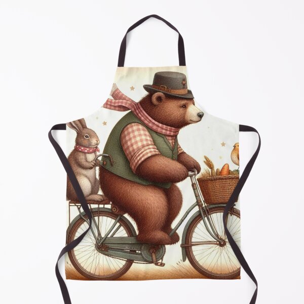 Item preview, Cute Bear Riding Bike designed and sold by Dogandesighn.