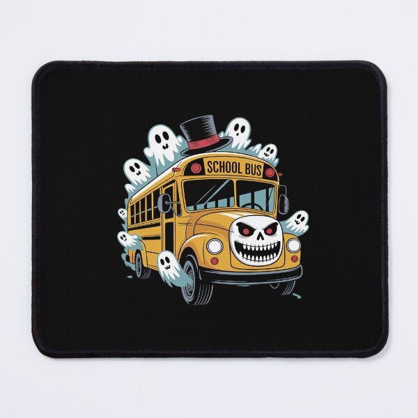 Item preview, School Bus Halloween Spooky Ghost Skeleton Driver designed and sold by ClassicAnthony.