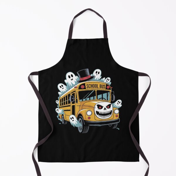 Item preview, School Bus Halloween Spooky Ghost Skeleton Driver designed and sold by ClassicAnthony.