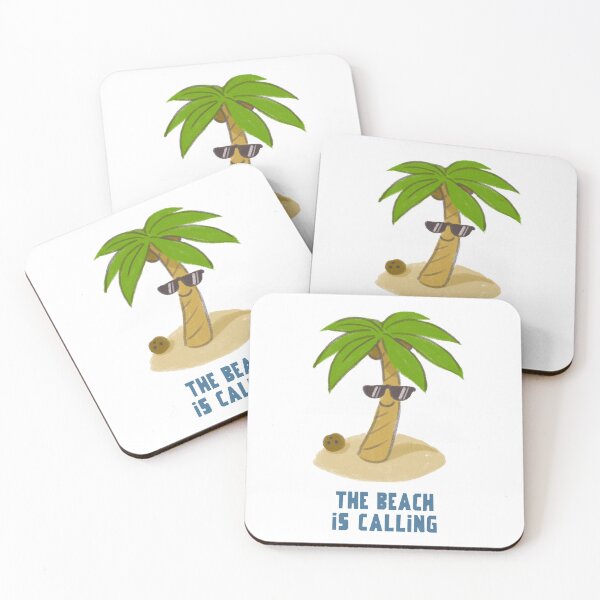 Item preview, The Beach Is Calling – Tropical Coconut Tree Design for Summer Lovers designed and sold by Ani-24.