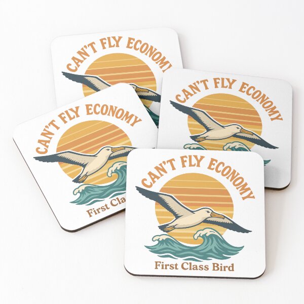 Item preview, Can’t Fly Economy – Funny Albatross Ocean Design designed and sold by WildlifeInc.