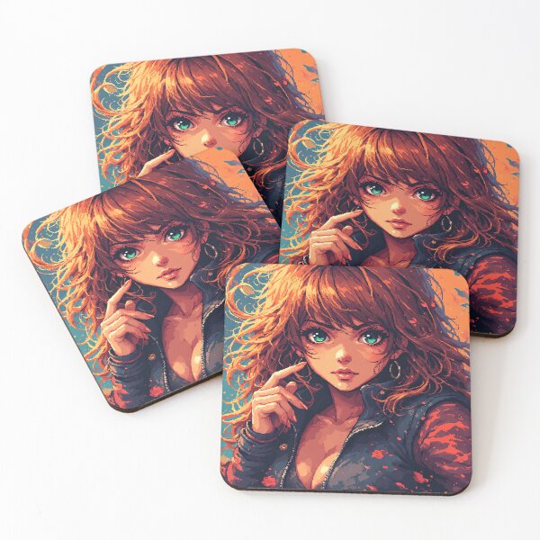 Item preview, Retro Red Hair beautiful Girl Fighter designed and sold by pexoboy.
