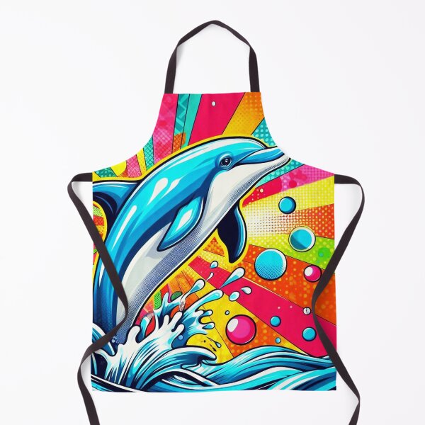 Item preview, pop art cute dolphin designed and sold by Dogandesighn.
