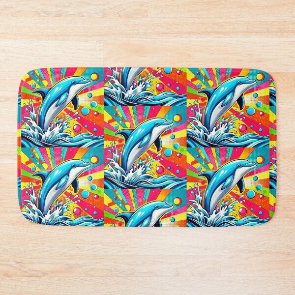 Item preview, pop art cute dolphin designed and sold by Dogandesighn.