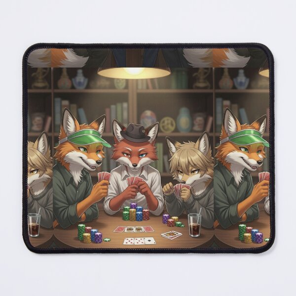 Item preview, Furry Poker Face designed and sold by FoxVibes.