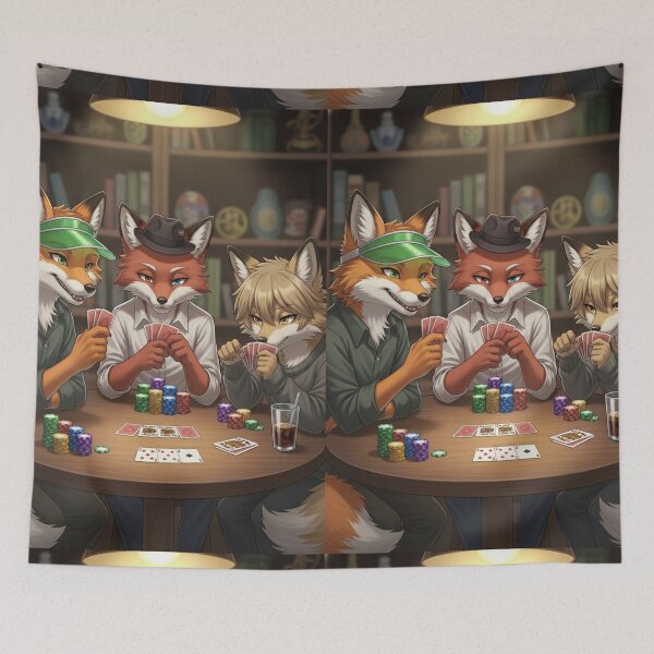 Item preview, Furry Poker Face designed and sold by FoxVibes.
