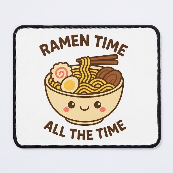 Item preview, Kawaii Ramen Bowl – “Ramen Time All The Time” Cute Japanese Food Design designed and sold by OsasChild.
