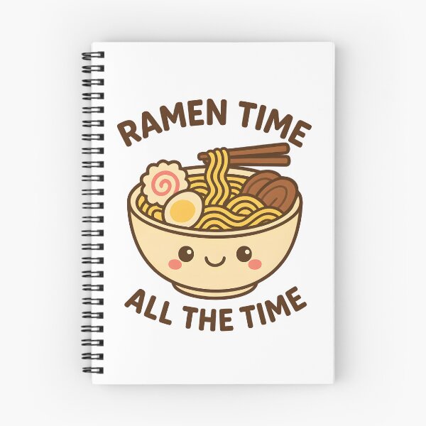 Item preview, Kawaii Ramen Bowl – “Ramen Time All The Time” Cute Japanese Food Design designed and sold by OsasChild.