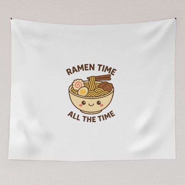 Item preview, Kawaii Ramen Bowl – “Ramen Time All The Time” Cute Japanese Food Design designed and sold by OsasChild.
