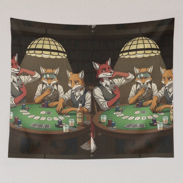 Item preview, Foxy Poker Night designed and sold by FoxVibes.