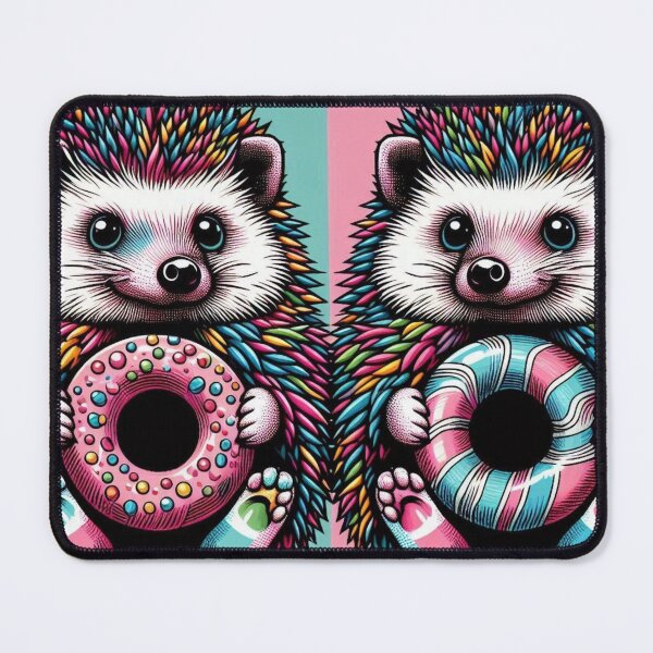 Item preview, Cute hedgehogs in pop art style designed and sold by Dogandesighn.