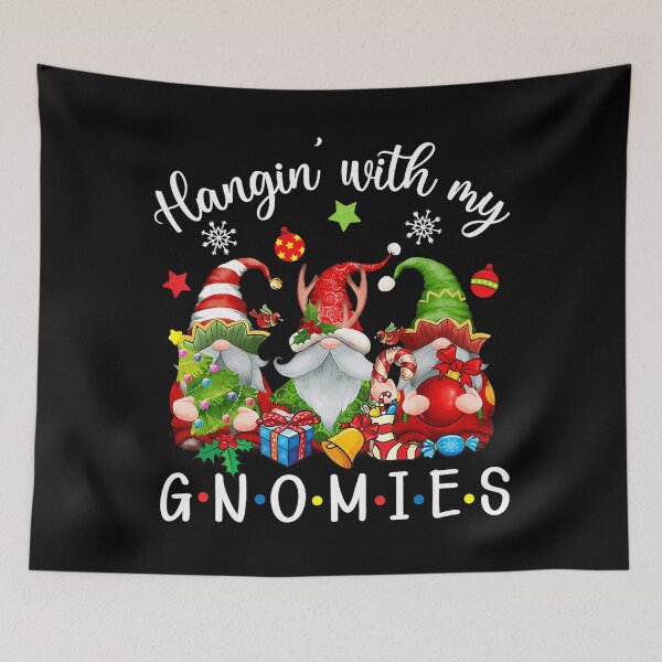 Item preview, Vintage Holiday With Quote Funny Happy My Hangin Gnomies designed and sold by Rackaam777Art.
