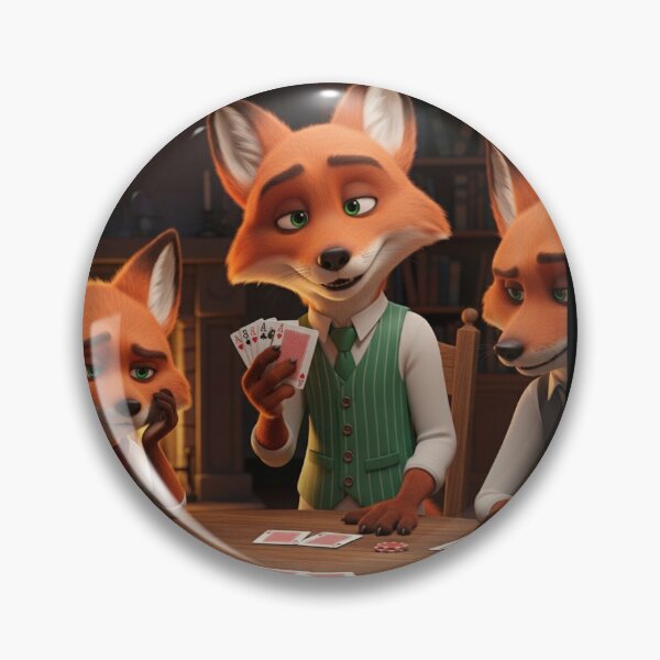 Item preview, The Fox's Winning Hand designed and sold by FoxVibes.