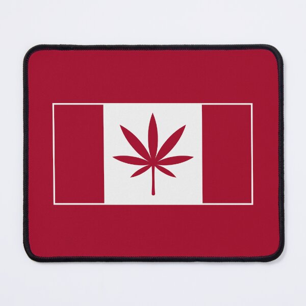 Item preview, Canada Weed Flag (Cannabis / Marijuana / Hemp / White) designed and sold by MrFaulbaum.