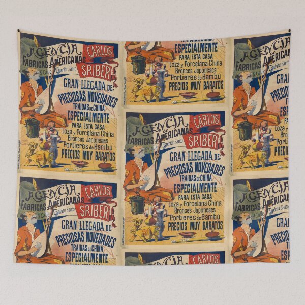 Item preview, Vintage Advertisement Poster | Exotic Asian Goods | Chinese Porcelain & Japanese Bronzes | Agencia de Fabricas Americanas designed and sold by artofuniverse.