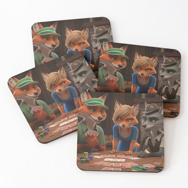Item preview, Woodland Critters Poker Night designed and sold by FoxVibes.
