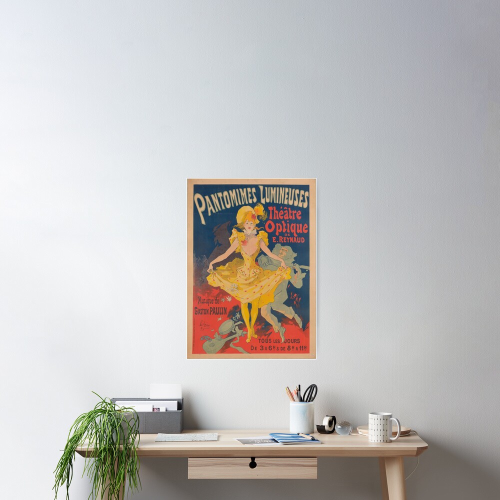 Pantomimes Lumineuses Vintage Poster Poster