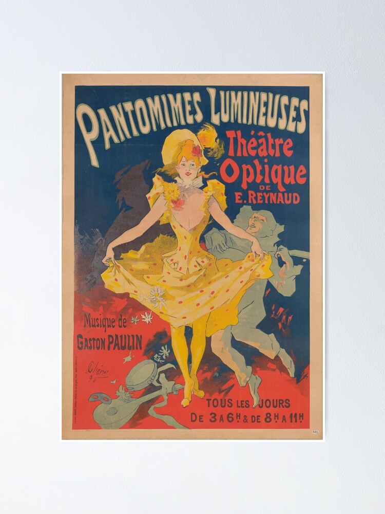 Alternate view of Pantomimes Lumineuses Vintage Poster Poster