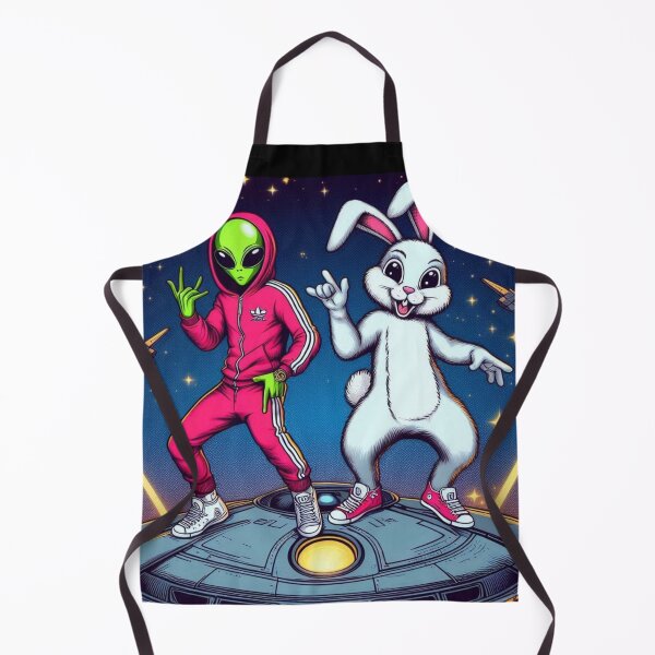 Item preview, white rabbit and alien rap loving designed and sold by Dogandesighn.