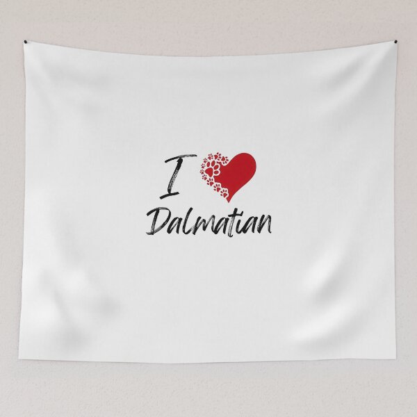Item preview, I Love Dalmatian T-Shirt - Dalmatian Paw Print Heart Design Tee - Cute Dog Lover Gift designed and sold by jinaru3.