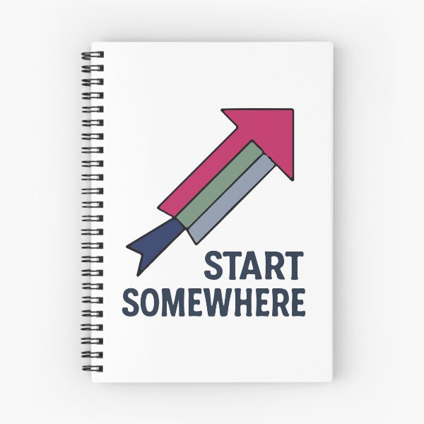 Item preview, Start Somewhere Vintage Motivational Arrow Design designed and sold by DaEeX.