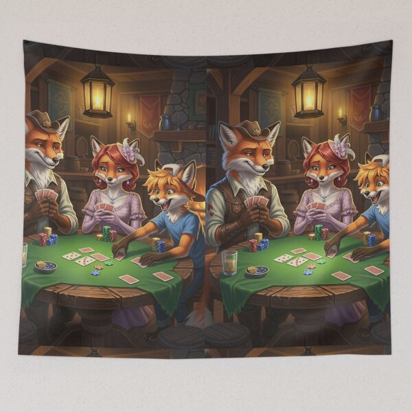 Item preview, Fox Family Poker Night designed and sold by FoxVibes.