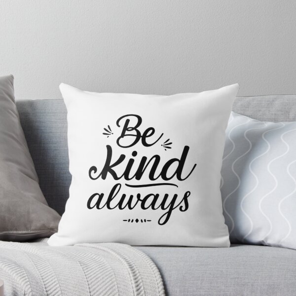 Item preview, Modern script and sans-serif black and white SVG reading “Be kind always”, clean spacing, subtle flourishes, perfect for stickers, shirts, mugs, and classroom decor designed and sold by AlwaysHome.