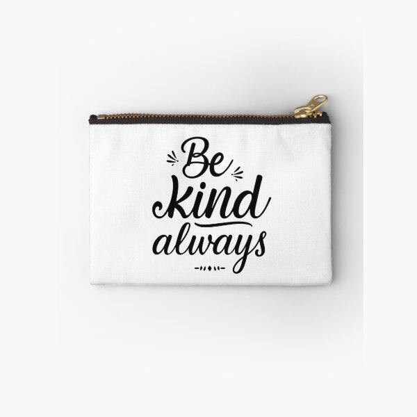 Item preview, Modern script and sans-serif black and white SVG reading “Be kind always”, clean spacing, subtle flourishes, perfect for stickers, shirts, mugs, and classroom decor designed and sold by AlwaysHome.