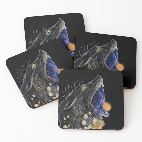 Item preview, Wolf Woman Blue People, Painting designed and sold by AK-Hevonen.