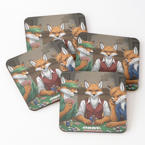 Item preview, Poker Face Foxes designed and sold by FoxVibes.