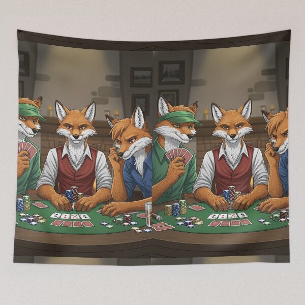 Item preview, Poker Face Foxes designed and sold by FoxVibes.