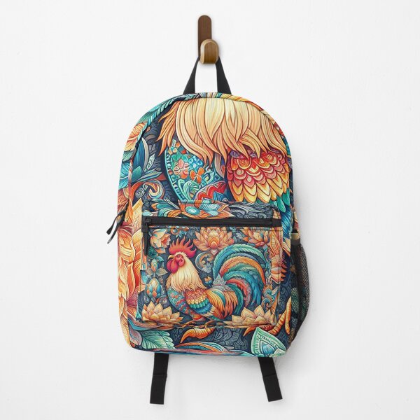 Item preview, Thai Flower Patterns Meet the Rooster’s Grace designed and sold by Vanich-Panich.