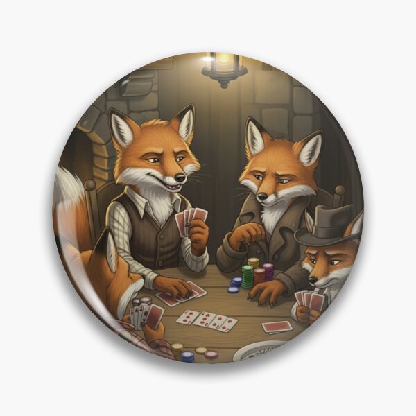 Item preview, Foxes' Poker Night designed and sold by FoxVibes.