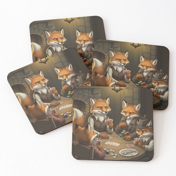 Item preview, Foxes' Poker Night designed and sold by FoxVibes.