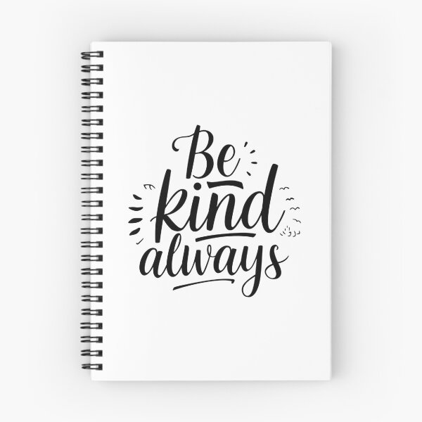 Item preview, Modern script and sans-serif black and white SVG reading “Be kind always”, clean spacing, subtle flourishes, perfect for stickers, shirts, mugs, and classroom decor designed and sold by AlwaysHome.