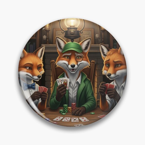 Item preview, The Fox's Winning Hand designed and sold by FoxVibes.
