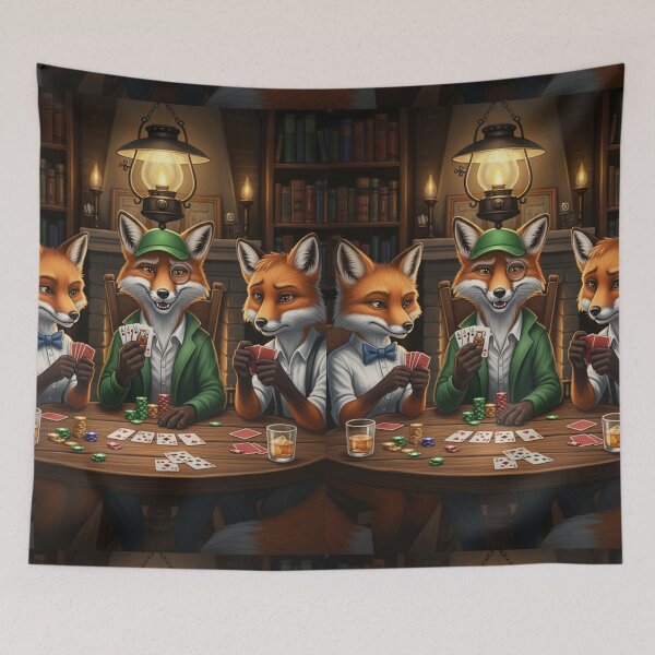Item preview, The Fox's Winning Hand designed and sold by FoxVibes.