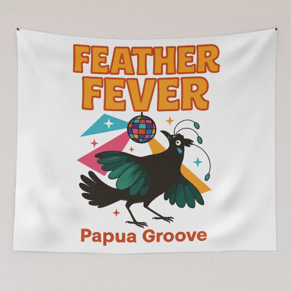 Item preview, Feather Fever – Western Parotia Papua Groove Design designed and sold by WildlifeInc.