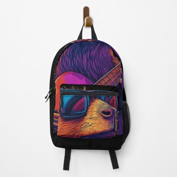 Item preview, Cool Capybara playing guitar and Wearing Sunglasses Drawing designed and sold by gut2000.