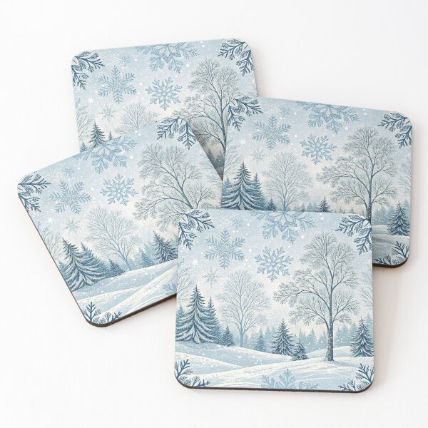 Item preview, Beautiful winter scene with snow flakes designed and sold by Merrylands Artshop.