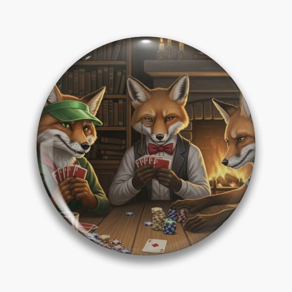 Item preview, Anthro Fox Poker Night designed and sold by FoxVibes.