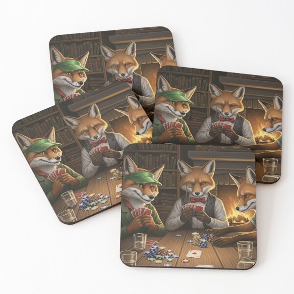 Item preview, Anthro Fox Poker Night designed and sold by FoxVibes.