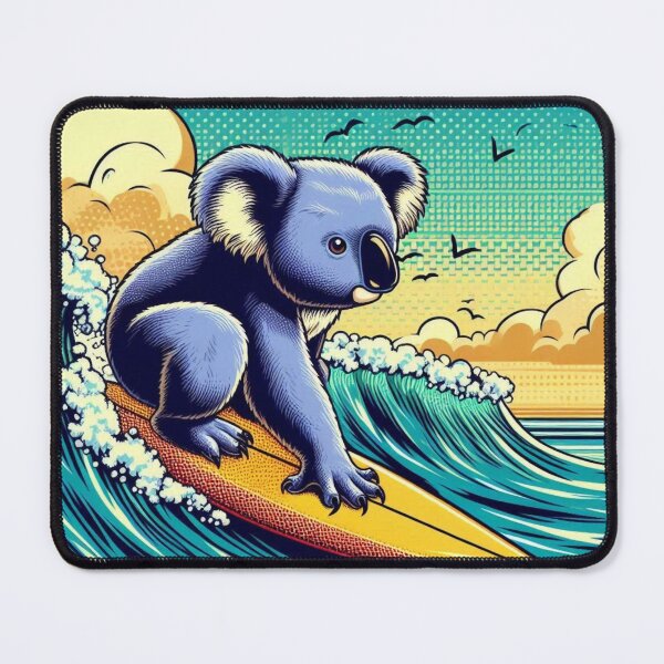 Item preview, Cute koala surfing in the sea designed and sold by Dogandesighn.