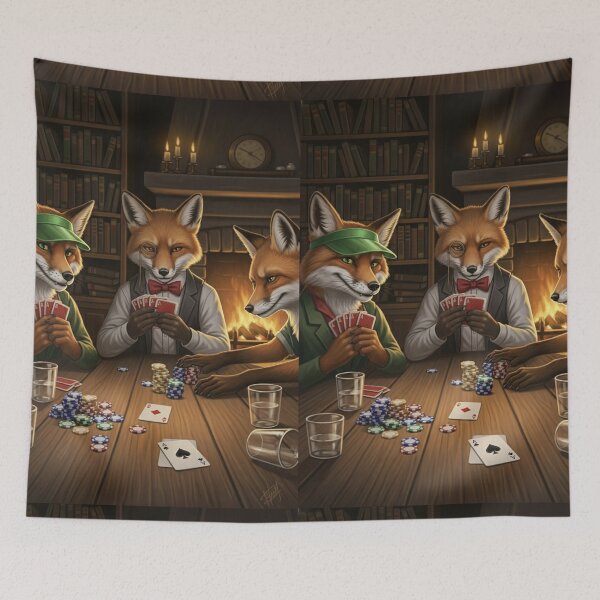 Item preview, Anthro Fox Poker Night designed and sold by FoxVibes.