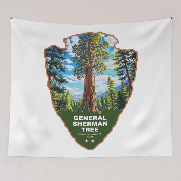 Item preview, General Sherman Tree Sequoia National Park Arrowhead designed and sold by Esskay Designs.