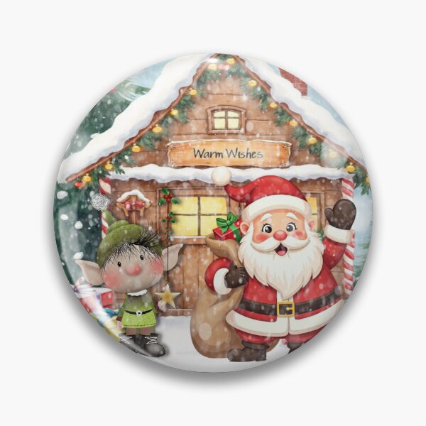 Item preview, Father Christmas Globe  designed and sold by Sonia Jones Art.